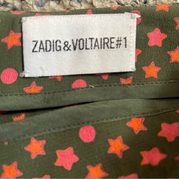 Zadig & Voltaire James Print Mini Skirt Size XS - Picture 8 of 9